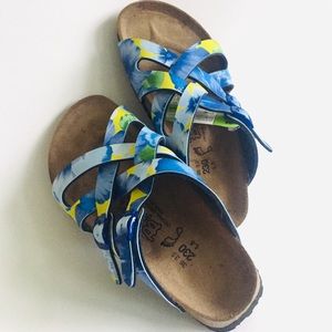 Floral Birkenstock sandals